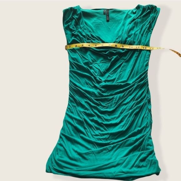 🌹2/$15 Maurices Ruched Green Blouse Sleeveless Wo - Picture 6 of 13